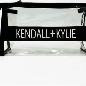 Kendall & Kylie Clear Zip Cosmetic Pouch